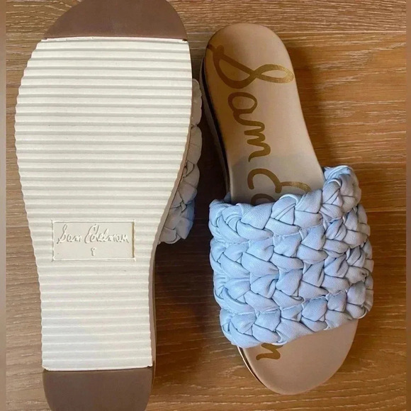 Sam Edelman Women's Ainslie Braided Platform Slide Sandal Size 8 Blue - Picture 3 of 9